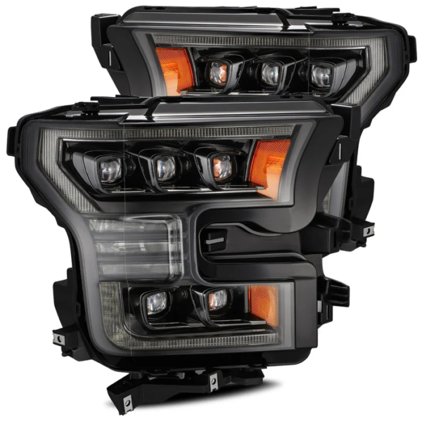 15-17 Ford F150 PRO-Series Halogen Projector Headlights Jet Black