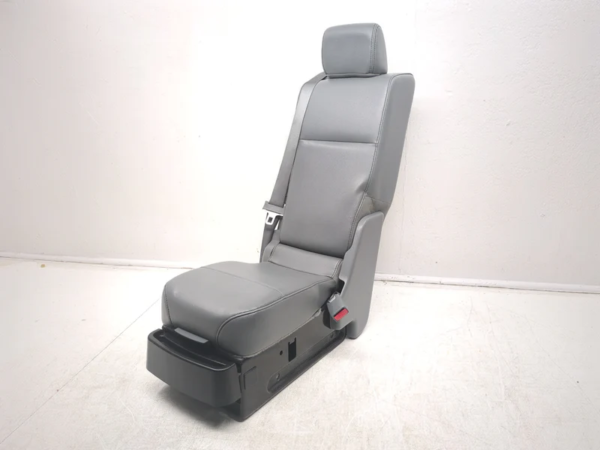 2009 – 2014 Ford F150 Center Jump Seat, 3-Point Seatbelt, Steel Gray Vinyl