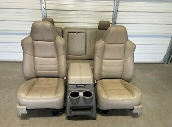 1999-2010 Ford F250/F350/F450 Super Duty Gray Lariat Front & Rear Seats